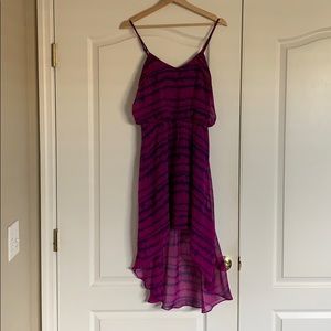Purple tie dye hi low dress!